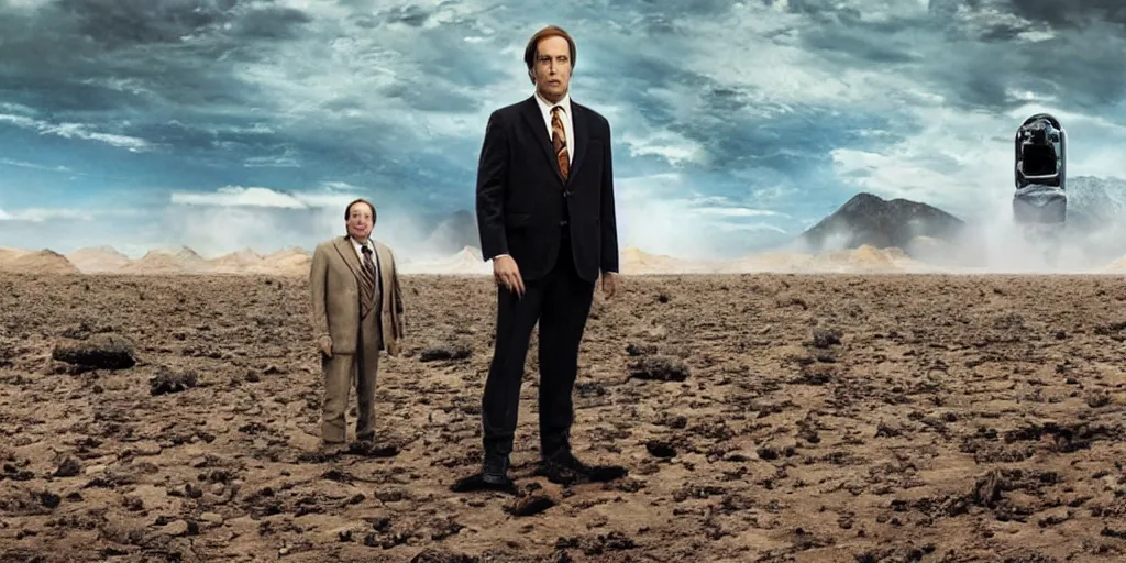 Image similar to Saul Goodman in the Interstellar water planet