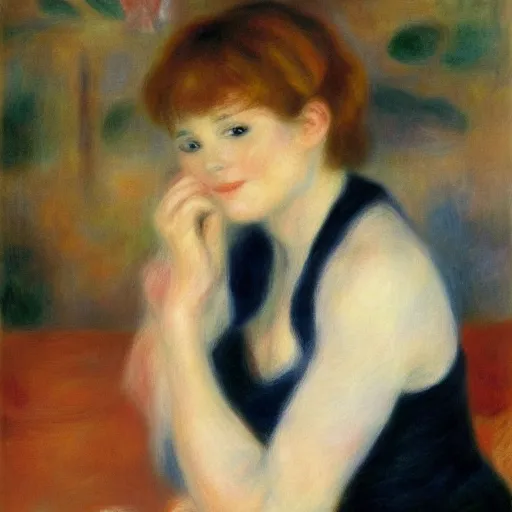 Image similar to C. Elegans Parkinson\'s disease in the style of Renoir