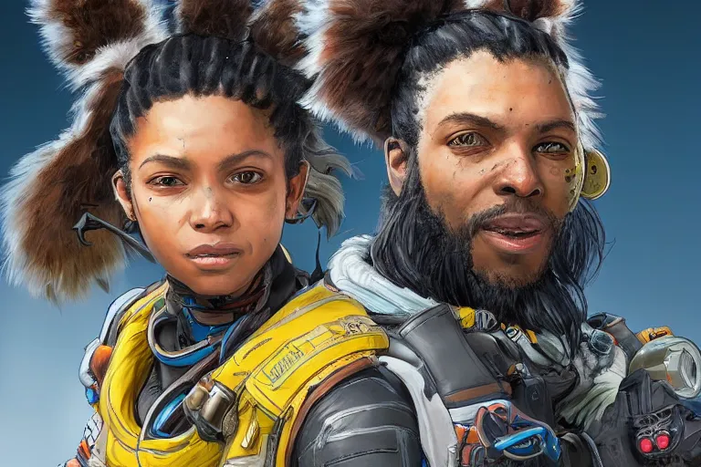 Image similar to portrait of an Apex Legends character By Emmanuel Lubezki