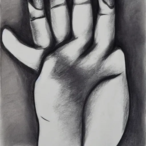 Image similar to drawing hand by marlene dumas