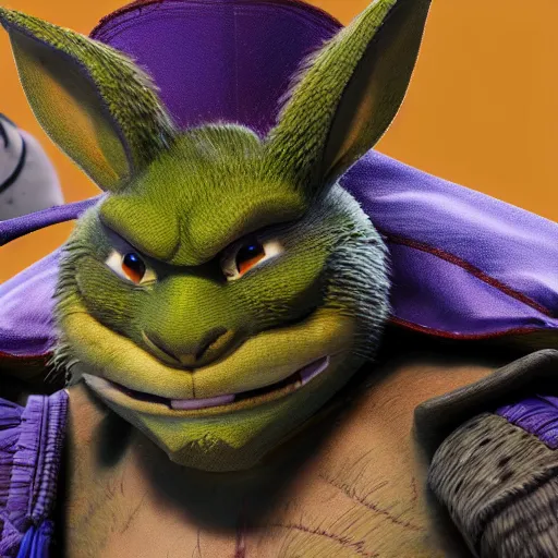 Image similar to the rabbit yojimbo from teenage mutant ninja turtles 4 k hyperdetailed photorealism hdr