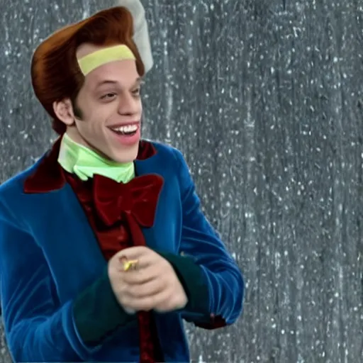 Image similar to Pete Davidson as Willy Wonka 4K quality super realistic