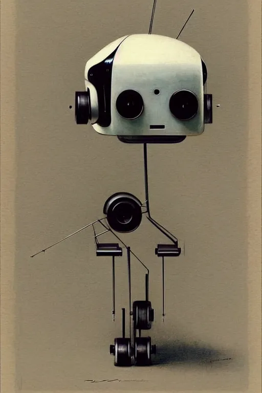 Prompt: (((((2050s Ingo Maurer Dieter Rams Charles Eames robot . muted colors.))))) by Jean-Baptiste Monge !!!!!!!!!!!!!!!!!!!!!!!!!!!