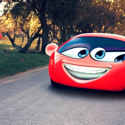 Image similar to a car that is smiling at the camara