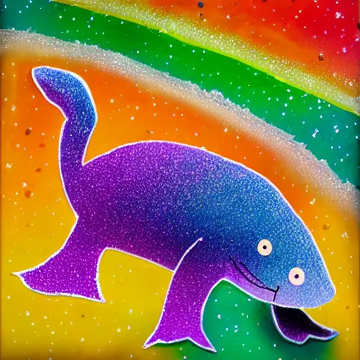 Image similar to rainbow cosmic platypus