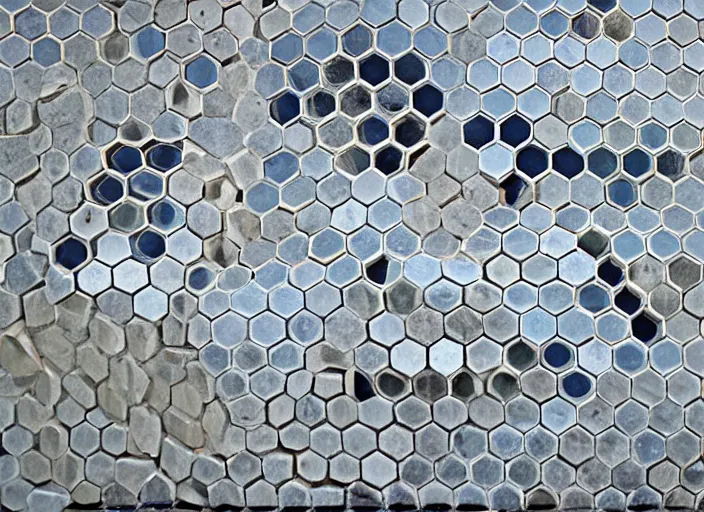 Prompt: hexagonal wall