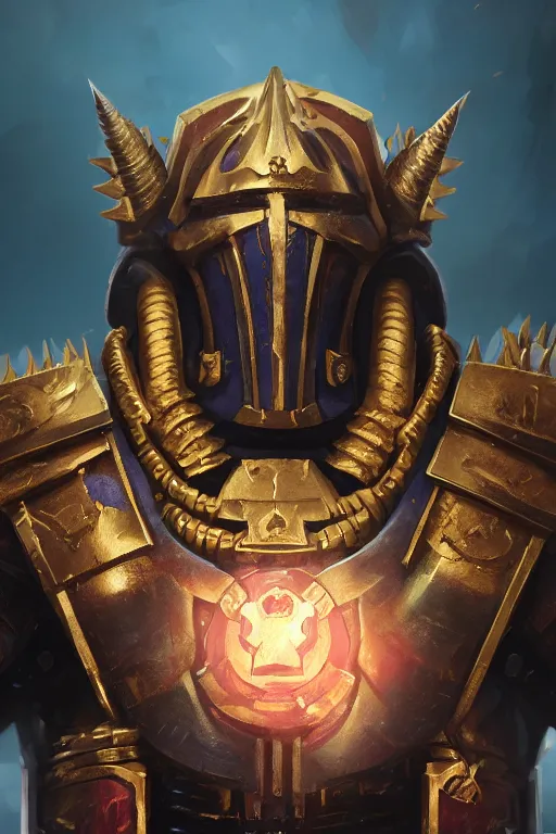 Image similar to queen portrait heros warhammer 4 0 k horus heresy fanart - the primarchs emperor by johannes helgeson animated with vfx concept artist & illustrator global illumination ray tracing hdr fanart arstation zbrush central hardmesh 8 k octane renderer comics stylized