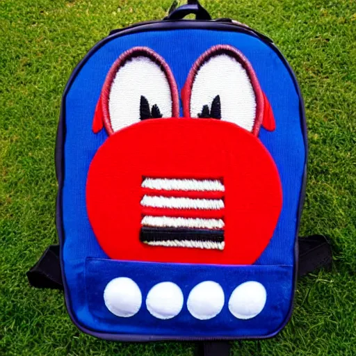 Image similar to a backpack embroidery Barack Obama sonic the hedgehog super Mario