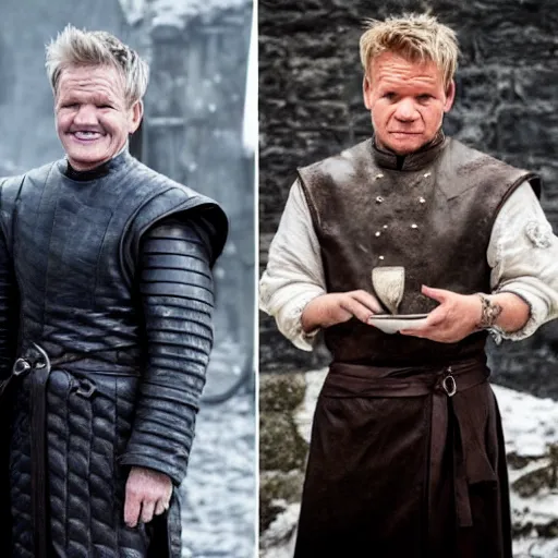 Image similar to Gordon Ramsay in Game of Thrones