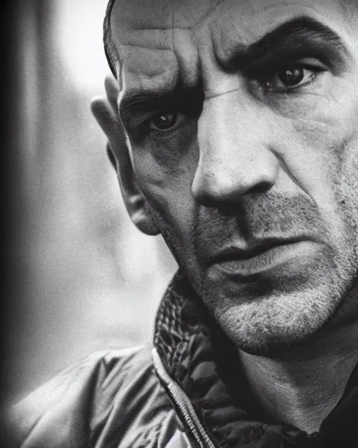 Prompt: an award winning portrait photograph of Niko Bellic, DSLR photography