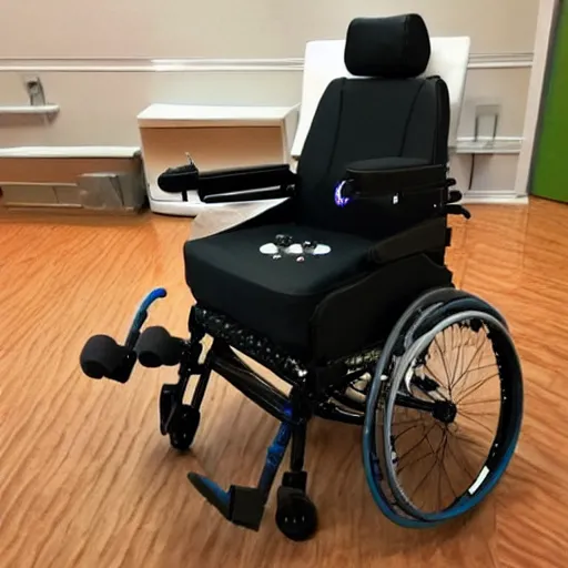 Prompt: gaming wheelchair