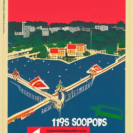 Image similar to 1 9 9 0 s singaporean public education poster for neighbourhoods