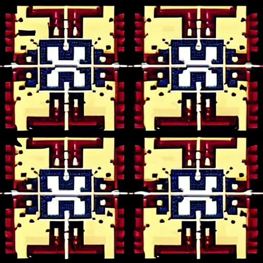 Image similar to hellraiser puzzle box, pixelart