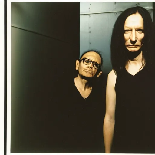 Prompt: merzbow, portrait, 3 5 mm film, by martin parr, annie liebovitz, jamel shabbaz, nan goldin