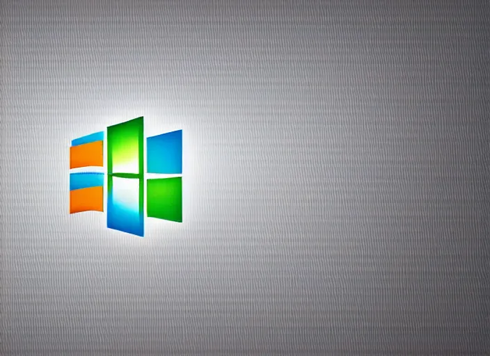 Prompt: ultra modern reinterpretation of the windows 3. 1 logo as a wallpaper