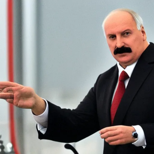 Image similar to Alexander Lukashenko as a T-800