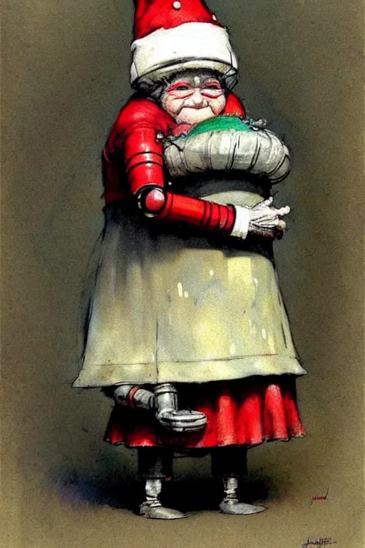 Prompt: ( ( ( ( ( 1 9 5 0 s robot knome happy grandmother. muted colors. ) ) ) ) ) by jean - baptiste monge!!!!!!!!!!!!!!!!!!!!!!!!!!!!!!