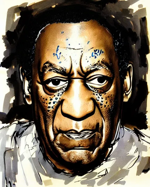 Image similar to bill cosby portrait by yoji shinkawa