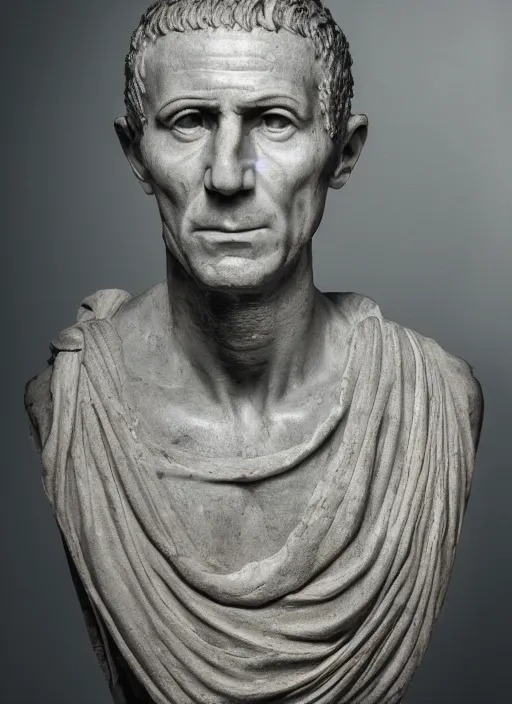 Image similar to a full portrait photo of julius caesar, f / 2 2, 3 5 mm, 2 7 0 0 k, lighting, perfect faces, award winning photography.