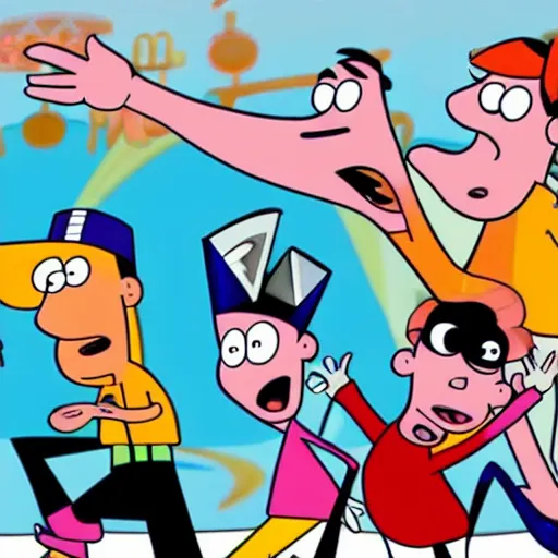 Image similar to phineas and ferb dj a concert