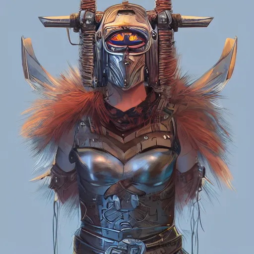 Image similar to cyberpunk viking helmet mask warrior goddess robot ninja fantasy, art gta 5 cover, official fanart behance hd artstation by jesper ejsing, by rhads, makoto shinkai and lois van baarle, ilya kuvshinov, ossdraws