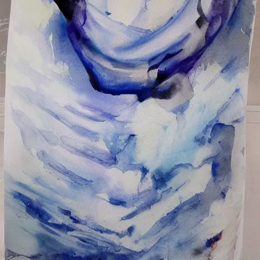 Image similar to frosted astral glacial scarves watercolor artwork confirmed orb