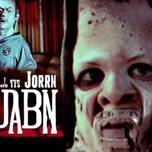 Image similar to jordan person as a horror movie character