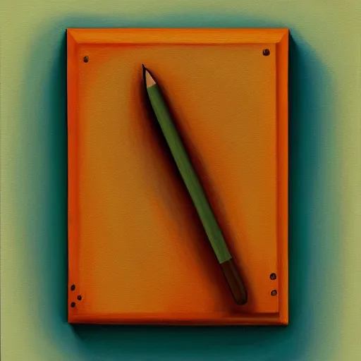 Image similar to a painting of a notepad that is also a door, trending on artstation, detailed digital art, aesthetic!!!!,