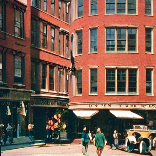 Prompt: boston days, photo, color, kodachrome, accurate, film grain