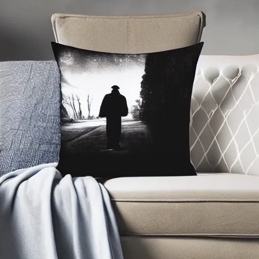 Image similar to photo of a creepy pillow