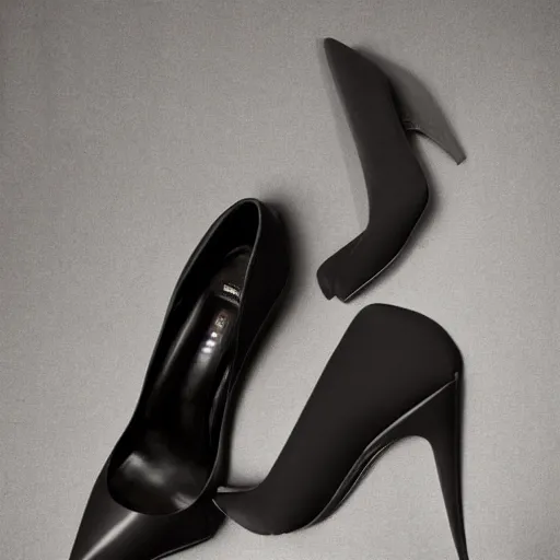 Image similar to harkonnen stiletto shoes pinterest product shot studio lighting