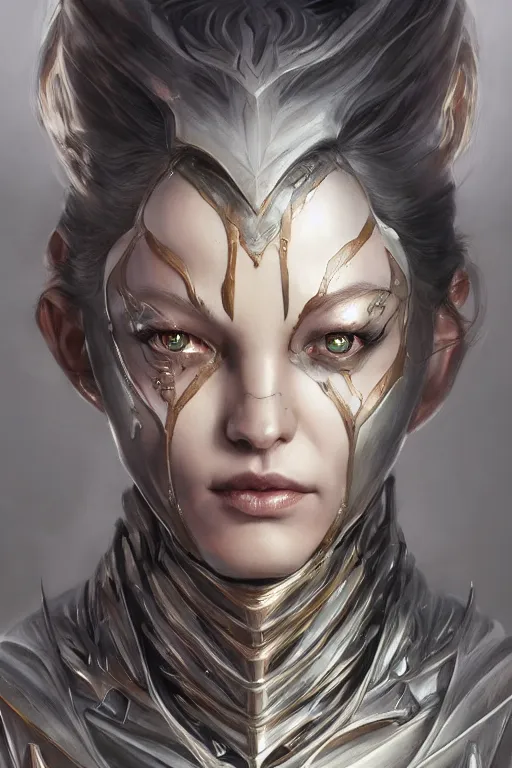 Prompt: metallic metamorphosis, d & d, fantasy, portrait, highly detailed, headshot, digital painting, trending on artstation, concept art, sharp focus, illustration, art by artgerm and greg rutkowski and ayami kojima