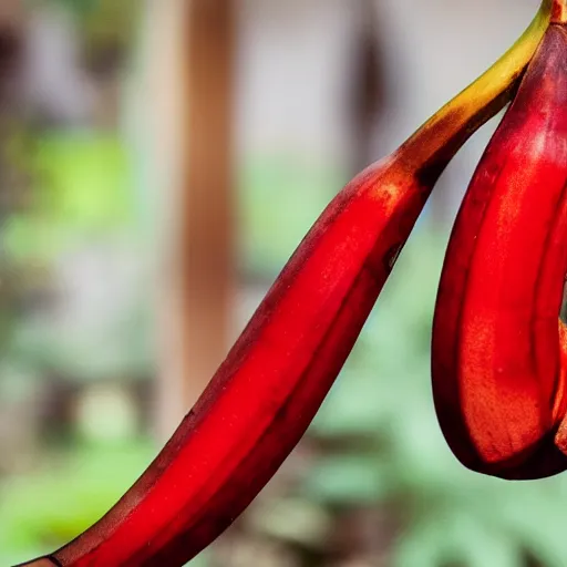 Prompt: A red banana
