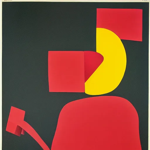 Image similar to A Singaporean propaganda poster designed by Joan Miro