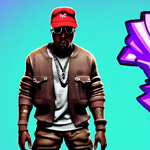 Image similar to kanye west fortnite collaboration