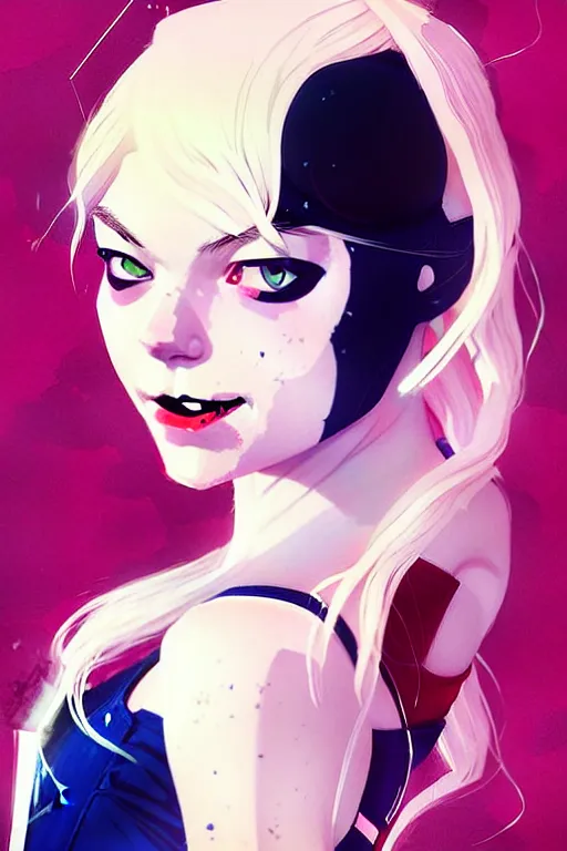 Image similar to a ultradetailed painting of gwen stacy by conrad roset, greg rutkowski and makoto shinkai trending on artstation