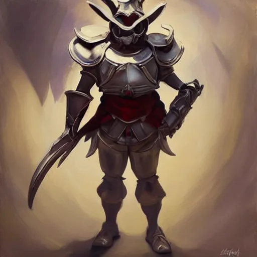 Prompt: greg manchess portrait painting of armored white rabbit from alice in wonderland as overwatch character, medium shot, asymmetrical, profile picture, organic painting, sunny day, matte painting, bold shapes, hard edges, street art, trending on artstation, by huang guangjian, gil elvgren, ruan jia, randy vargas, greg rutkowski