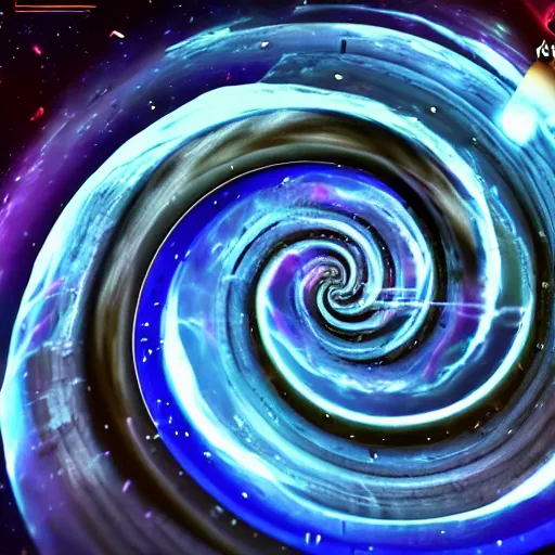 Prompt: Hyper cosmic time travel vortex spiral. Hyper detailed, super quality, cosmic, galactic, HD, 4K high resolution, unreal engine