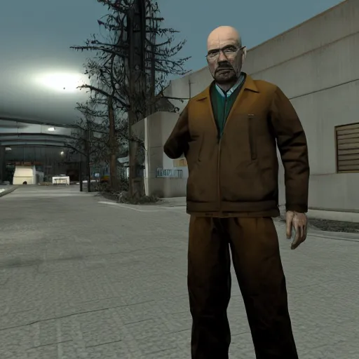 Image similar to Walter White in half life 2 screen shot