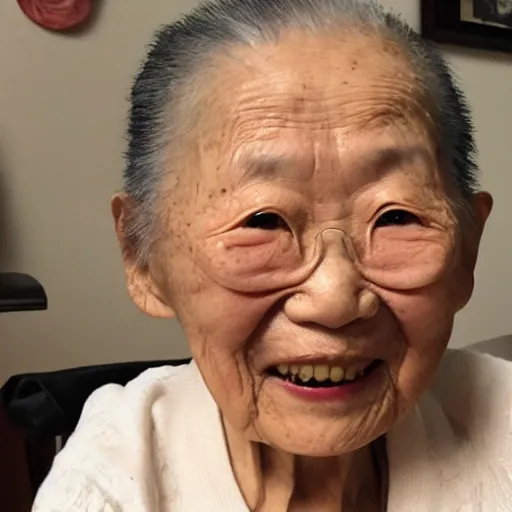 Prompt: melody hu, age 1 0 0