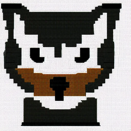 Image similar to 2d pixel art of a cat, full body, no background, lowres