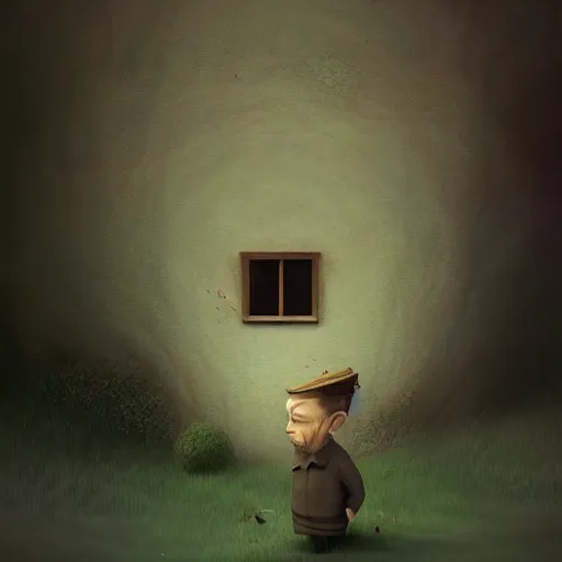 Image similar to a portrait of a character, gediminas pranckevicius