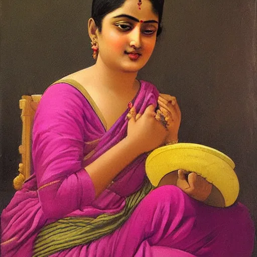 Prompt: painting by raja ravi verma