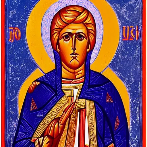 Prompt: byzantine icon of joe biden as basileus