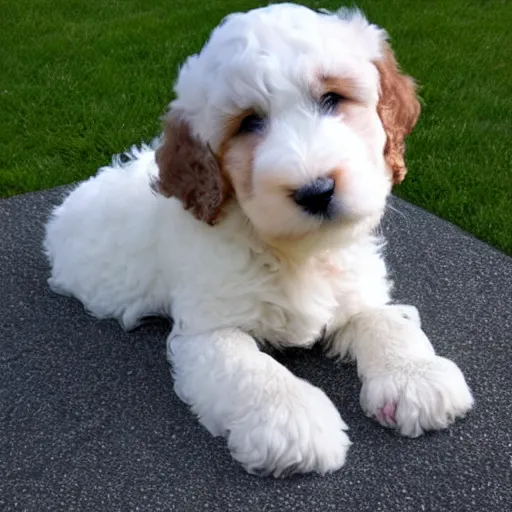 Image similar to bernedoodle puppy