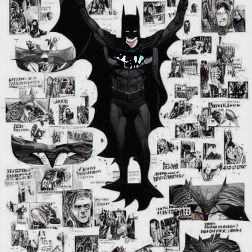 Image similar to Jarred Leto as Batman saying \'It\'s Morbin\' Time\', detailed artistic concept art, Hollywood Exclusive