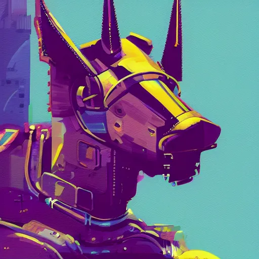 Prompt: a graph style gauche impasto, steampunk horse, cyberpunk art by james gilleard, city depth of field, cgsociety, retrofuturism, synthwave, retrowave, outrun, realistic, high quality.