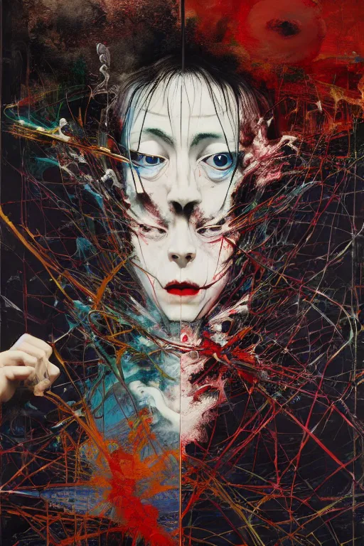 Image similar to half - life, gothic, rich deep colours, painted by francis bacon, adrian ghenie, james jean and petra cortright, part by gerhard richter, part by takato yamamoto. 8 k masterpiece