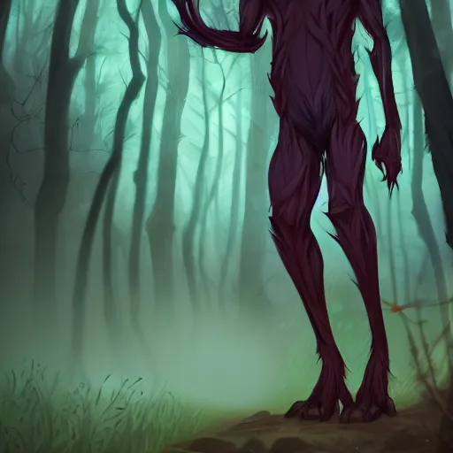 Image similar to trail cam footage of a skin walker cryptid, art by lois van baarle and loish and ross tran and rossdraws and sam yang and samdoesarts and artgerm and saruei and disney, digital art, highly detailed, intricate, sharp focus, trending on artstation hq, deviantart, unreal engine 5, 4 k uhd image