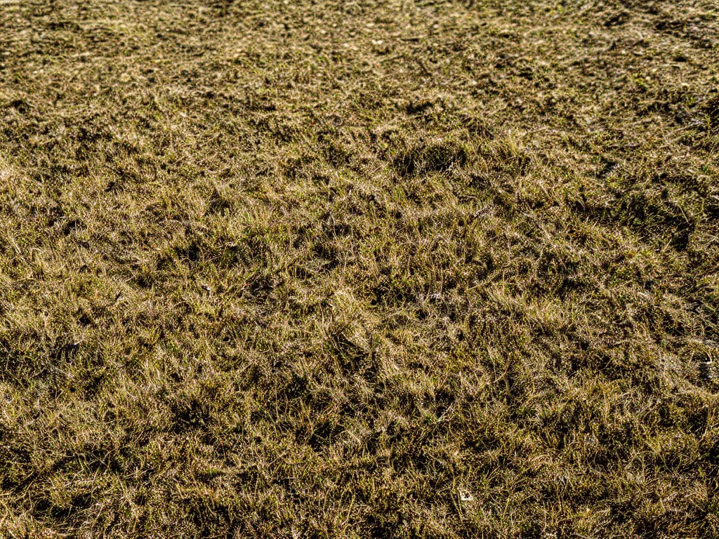 Prompt: a close up of a dry hill with sparse scrub grass, highly detailed texture